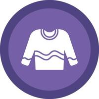 Jumper Line Shadow Circle Icon Design vector