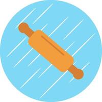 Rolling Pin Flat Circle Icon Design vector