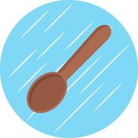 Spoon Flat Circle Icon Design vector