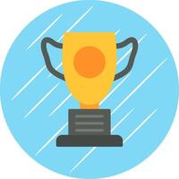 Trophy Flat Circle Icon Design vector