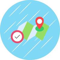 Location Flat Circle Icon Design vector