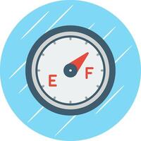 Dial Flat Circle Icon Design vector