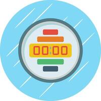 Gauge Flat Circle Icon Design vector