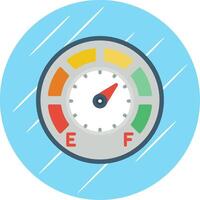 Gauge Flat Circle Icon Design vector