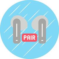 Pairing Flat Circle Icon Design vector