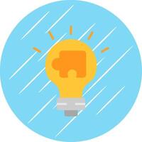 Solution Flat Circle Icon Design vector