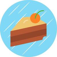 Pastry Flat Circle Icon Design vector