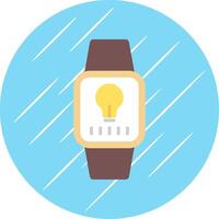 Wristwatch Flat Circle Icon Design vector