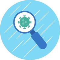 Detection Flat Circle Icon Design vector