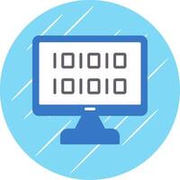 Algorithm Flat Circle Icon Design vector
