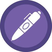 Pen Line Shadow Circle Icon Design vector