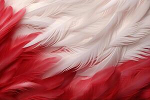 Red Feathers Background, red and white feathers pattern, feathers background, feathers wallpaper, bird feathers pattern, photo