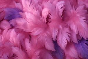 Pink Fluffy Feathers Background, Pink Feathers Pattern, Beautiful Feathers background, Feathers Wallpaper, bird feathers pattern, photo