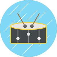 Snare Flat Circle Icon Design vector