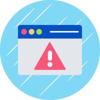 Access Denied Flat Circle Icon Design vector