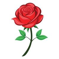 A Hand Holding Rose Flat style illustration vector