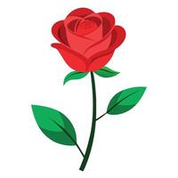 A Hand Holding Rose Flat style illustration vector