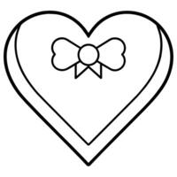 Valentine heart icon love isolated on whit vector