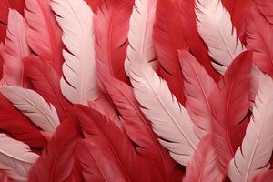 Red Feathers Background, red and white feathers pattern, feathers background, feathers wallpaper, bird feathers pattern, photo