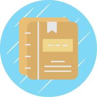 Notebooks Flat Circle Icon Design vector