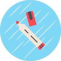 Pen Flat Circle Icon Design vector