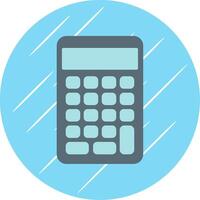 Calculator Flat Circle Icon Design vector