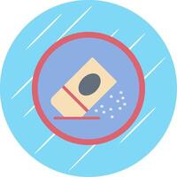 Eraser Flat Circle Icon Design vector