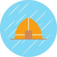 Tent Flat Circle Icon Design vector