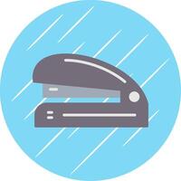 Stapler Flat Circle Icon Design vector