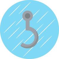 Hook Flat Circle Icon Design vector