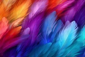 arco iris vistoso mullido guacamayo plumas fondo, plumas fondo, vistoso plumas fondo de pantalla, guacamayo pájaro plumas patrón, foto