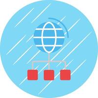 Social Network Flat Circle Icon Design vector