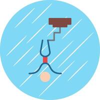 Bungee Jumping Flat Circle Icon Design vector