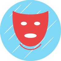 Theatre Flat Circle Icon Design vector