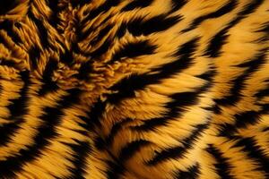 Tiger Skin Fur Texture, Tiger Fur Background, Fluffy Tiger Skin Fur Texture Background, Tiger Skin Fur Pattern, Animal Skin Fur Texture, photo