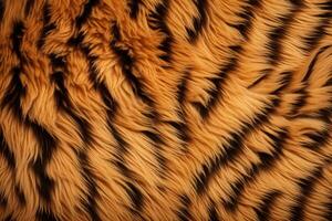 Tiger Skin Fur Texture, Tiger Fur Background, Fluffy Tiger Skin Fur Texture Background, Tiger Skin Fur Pattern, Animal Skin Fur Texture, photo