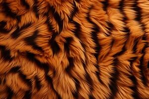 Tiger Skin Fur Texture, Tiger Fur Background, Fluffy Tiger Skin Fur Texture Background, Tiger Skin Fur Pattern, Animal Skin Fur Texture, photo