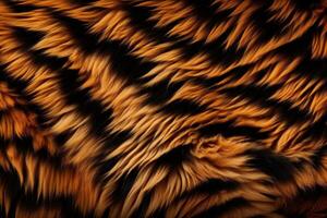 Tiger Skin Fur Texture, Tiger Fur Background, Fluffy Tiger Skin Fur Texture Background, Tiger Skin Fur Pattern, Animal Skin Fur Texture, photo