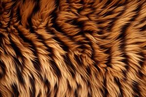 Tiger Skin Fur Texture, Tiger Fur Background, Fluffy Tiger Skin Fur Texture Background, Tiger Skin Fur Pattern, Animal Skin Fur Texture, photo