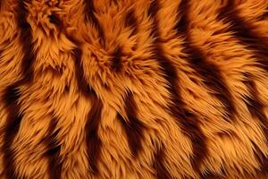 Tiger Skin Fur Texture, Tiger Fur Background, Fluffy Tiger Skin Fur Texture Background, Tiger Skin Fur Pattern, Animal Skin Fur Texture, photo