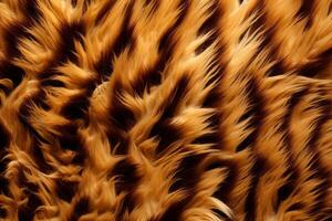 Tiger Skin Fur Texture, Tiger Fur Background, Fluffy Tiger Skin Fur Texture Background, Tiger Skin Fur Pattern, Animal Skin Fur Texture, photo