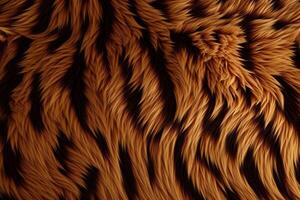 Tiger Skin Fur Texture, Tiger Fur Background, Fluffy Tiger Skin Fur Texture Background, Tiger Skin Fur Pattern, Animal Skin Fur Texture, photo