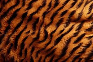 Tiger Skin Fur Texture, Tiger Fur Background, Fluffy Tiger Skin Fur Texture Background, Tiger Skin Fur Pattern, Animal Skin Fur Texture, photo