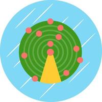 Sonar Flat Circle Icon Design vector