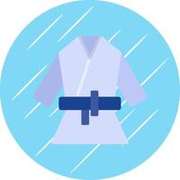 Kimono Flat Circle Icon Design vector