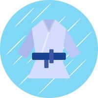 Kimono Flat Circle Icon Design vector