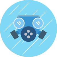 Mask Flat Circle Icon Design vector