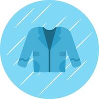 Coat Flat Circle Icon Design vector