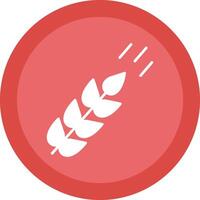 Wheat Line Shadow Circle Icon Design vector