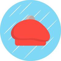 Beret Flat Circle Icon Design vector